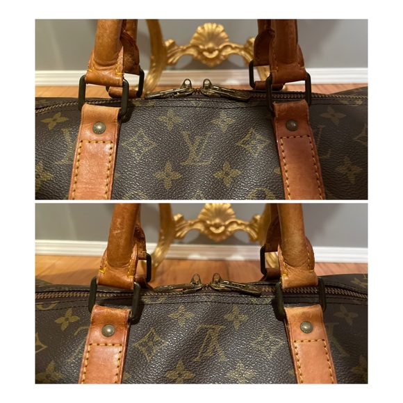 LOUIS VUITTON Keepall 55 Monogram Large Duffle Travel Bag 💯 AUTHENTIC - Picture 5 of 15